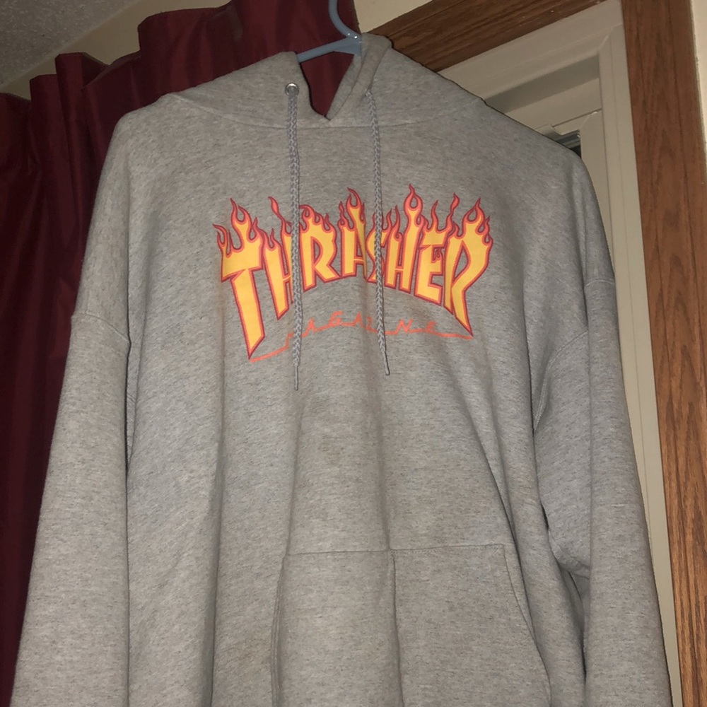Light Gray Thrasher Hoodie